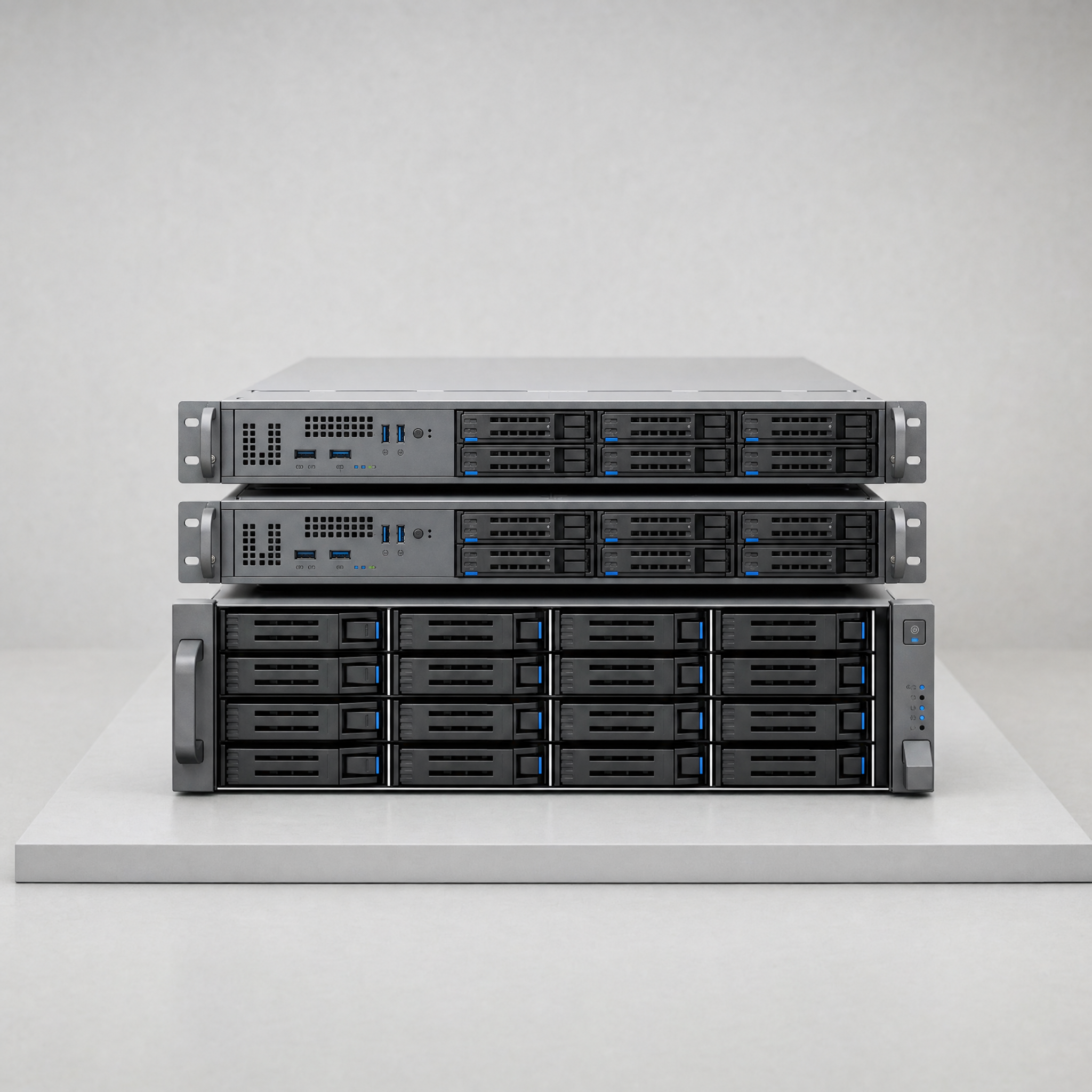 Modulär server- och lagringsenhet med hårdvarudetaljer för stabil IT-drift.
